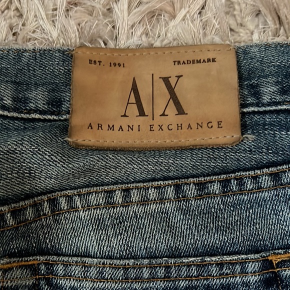 Authentic A/X Armani Exchange women’s distressed boot cut jeans size 6 short. - Picture 3 of 5